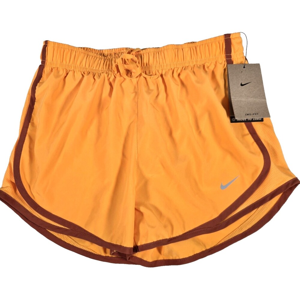 Nike Women's Size Small Tempo Dri-Fit 3'' Running Shorts Vibrant Orange New